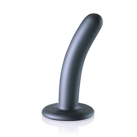Dildo vaginale con ventosa Smooth G-Spot Dildo 5'' / 12 cm Gun Metal