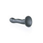 Dildo vaginale con ventosa Ultra Soft Curvy G-Spot Dildo 7''/17 cm Gun Metal