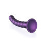 Dildo vaginale con ventosa a sfere Beaded G-Spot Dildo 8'' / 20,5 cm Metallic Purple