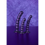 Dildo vaginale con ventosa a sfere Beaded G-Spot Dildo 8'' / 20,5 cm Metallic Purple