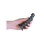 Dildo vaginale con ventosa a sfere Beaded G-Spot Dildo 5'' / 13 cm Gun Metal