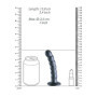 Dildo vaginale con ventosa a sfere Beaded G-Spot Dildo 5'' / 13 cm Gun Metal