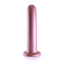 Dildo vaginale con ventosa Smooth G-Spot Dildo 7'' / 17 cm Rose Gold