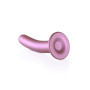 Dildo vaginale con ventosa Smooth G-Spot Dildo 7'' / 17 cm Rose Gold