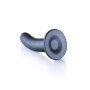Dildo vaginale con ventosa Smooth G-Spot Dildo 6'' / 14,5 cm Gun Metal