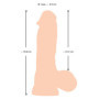 Fallo grosso vaginale anale in silicone realistico con ventosa Dildo with moveable Skin