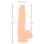 Fallo realistico maxi con ventosa Dildo with moveable Skin 24.7 cm
