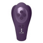 Vibratore per slip Triple Action Vibator with Clitoral Pulse Wave Purple