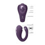 Vibratore per slip Triple Action Vibator with Clitoral Pulse Wave Purple