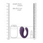 Vibratore per slip Triple Action Vibator with Clitoral Pulse Wave Purple