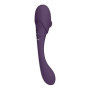 Vibratore vaginale Double Ended Pulse Wave Air-Wave Bendable Vibrator Purple