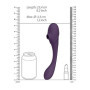Vibratore vaginale Double Ended Pulse Wave Air-Wave Bendable Vibrator Purple