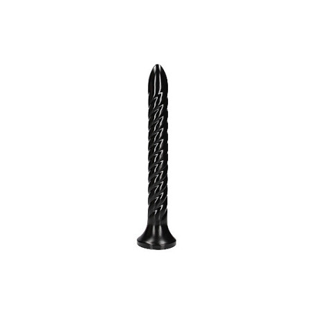 Fallo anale con ventosa Swirled Anal Snake 12''/ 30 cm Black
