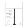 Fallo anale con ventosa Stacked Anal Snake 16''/ 40 cm Black