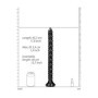 Fallo anale con ventosa Scaled Anal Snake 16''/ 40 cm Black