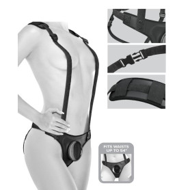 Imbracatura strap on per dildo vibratore fallo vaginale anale indossabile Body Dock Strap-On Suspenders