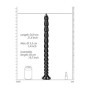 Fallo anale maxi Stacked Anal Snake - 20''/ 50 cm - Black
