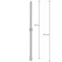 Doccia intima The Gusher Anal Douche 45cm anale vaginale in silicone