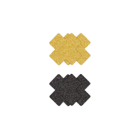 Copricapezzoli a forma di croce Pasties Glitter Cross 2 Pair