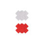 Copricapezzoli a forma di croce Pasties Glitter Cross 2 Pair Red & silver