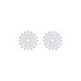 Copricapezzoli con strass Pasties Charm III blue & purple