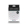 Copricapezzoli con strass Pasties Charm III blue & purple