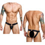 Slip erotico uomo in eco pelle DNGEON Chain Jockstrap