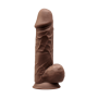 Fallo realistico con ventosa Model 1 21.5 cm brown