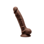 Fallo realistico con ventosa Model 1 17.5 cm brown