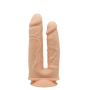 Fallo doppio realistico con ventosa Model 1 double penetration 19.5 cm 17.5 cm