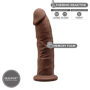 Fallo realistico con ventosa Model 2 19 cm brown