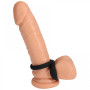 Anello fallico doppio in silicone Dual Enhancer Black
