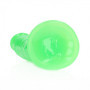 Fallo vaginale anale realistico con ventosa Slim Dildo Suction Cup 18 cm Neon Green