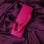 Vibratore strap on vaginale anale in silicone Dual Pulse-Wave & Airwave Strapless Pink