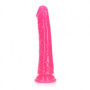 Fallo realistico con ventosa vaginale anale Slim Dildo Suction Cup 15,5 cm Neon Pink