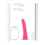 Fallo realistico con ventosa vaginale anale Slim Dildo Suction Cup 15,5 cm Neon Pink