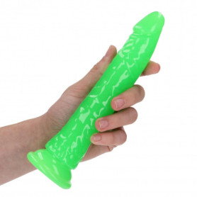 Fallo con ventosa realistico anale vaginale Slim Dildo Suction Cup 20 cm Neon Green