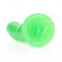 Fallo con ventosa realistico anale vaginale Slim Dildo Suction Cup 20 cm Neon Green