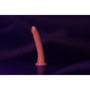 Fallo con ventosa glow in the dark anale vaginale Slim Dildo Suction Cup 20 cm Neon Pink