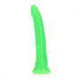 Fallo anale vaginale realistico con ventosa Slim Dildo Suction Cup 22,5 cm Neon Green