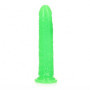 Fallo anale vaginale realistico con ventosa Slim Dildo Suction Cup 22,5 cm Neon Green