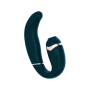 Vibratore vaginale con succhia clitoride My G black