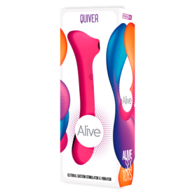Vibratore vaginale succhia clitoride Quiver Pink