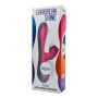 Vibratore vaginale con succhia clitoride Caribbean Shine pink