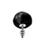 Plug anale con coda Metal Anal Fluffy Twist Plug S
