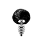 Plug anale con coda Metal Anal Fluffy Twist Plug M