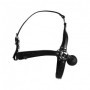 Imbracatura viso con morso Head Harness with Solid Ball Gag Black