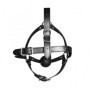 Imbracatura viso con morso Head Harness with Solid Ball Gag Black
