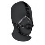 Imbracatura viso con morso Head Harness with Breathable Ball Gag and Nose Hooks Black