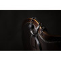 Imbracatura viso con morso Head Harness with Breathable Ball Gag and Nose Hooks Black